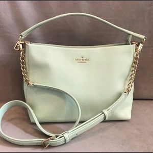 ♠️ Kate Spade Pebbled Leather Mint Handbag